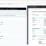 Factur-X file side by side with XML visualization